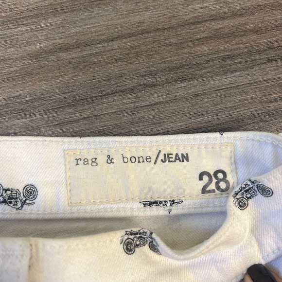 Rag & Bone Denim Motorcycle Print Shorts - Picture 3 of 3